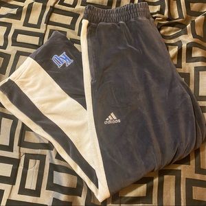 Adidas Men’s Velour Lined KU Sweatpants Small/Wide